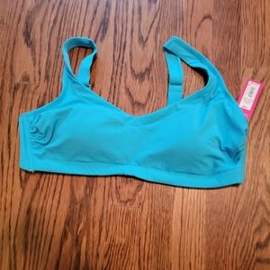 Xhilaration NWT 14W Teal Bikini Top